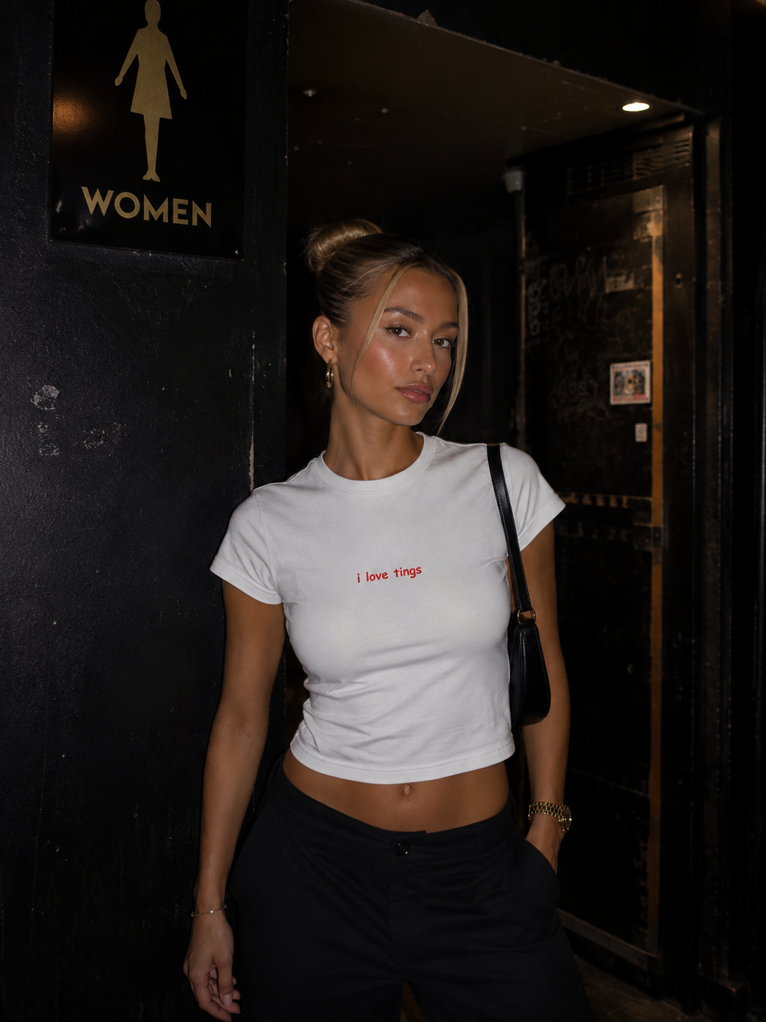 I Love Tings Baby Tee
